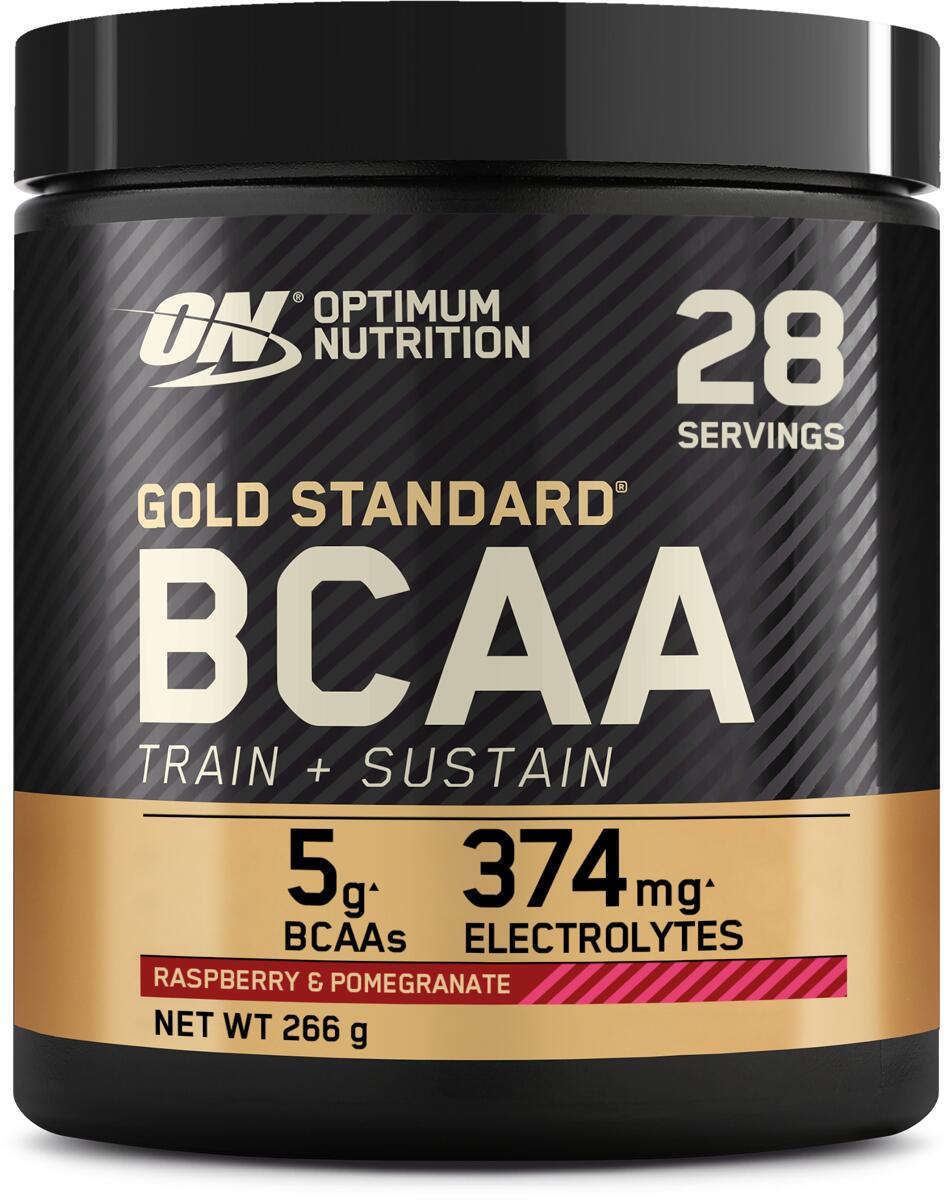 Optimum Nutrition Gold Standard BCAA Train + Sustain, 266 g Dose, Raspberry & Pomegranate