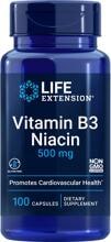 Life Extension Vitamin B3 Niacin 500 mg, 100 Kapseln