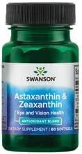 Swanson Astaxanthin & Zeaxanthin, 60 Softgelkapseln