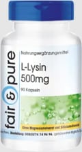 fair & pure L-Lysin (500 mg), 90 Kapseln Dose