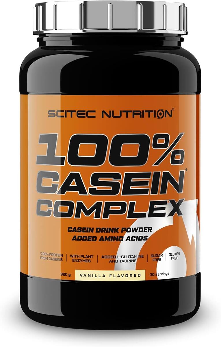 Scitec Nutrition 100% Casein Complex, 920 g Dose, Vanilla