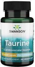 Swanson Taurine Featuring AjiPure 500 mg, 60 Kapseln