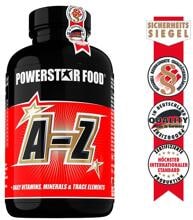 Powerstar Food A-Z – Vitamine & Mineralien, 180 Tabletten