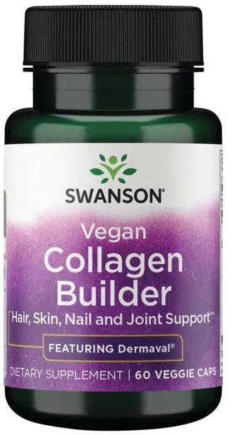 Swanson Vegan Collagen Builder Featuring Dermaval, 60 Kapseln