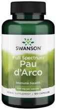 Swanson Full Spectrum Pau d"Arco 500 mg, 100 Kapseln