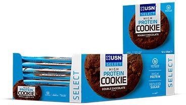 USN Select Cookie, 12 x 60 g Riegel, Double Chocolate