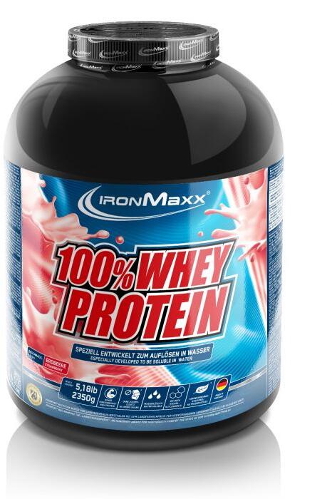 IronMaxx 100 % Whey Protein, 2350 g Dose, Erdbeere