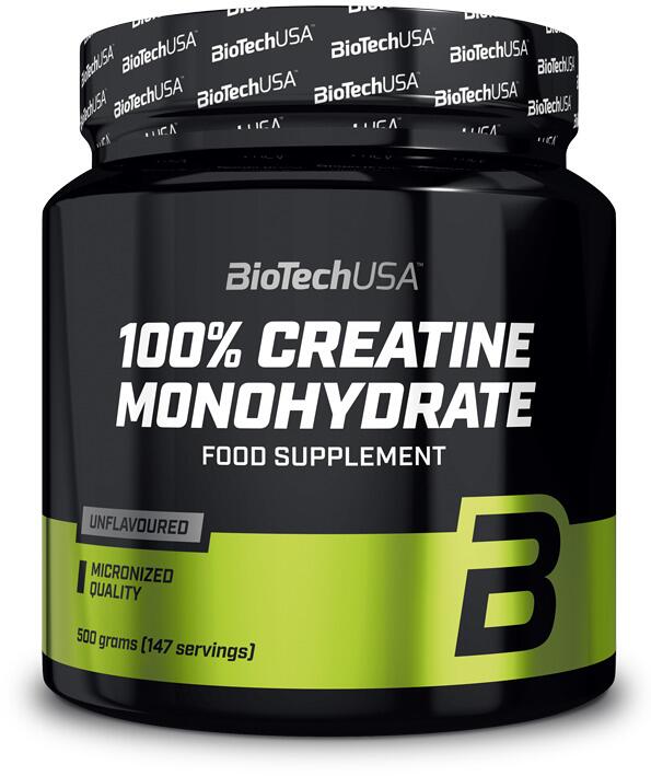 BioTech USA 100% Micronized Creatine Monohydrate, 500 g Dose
