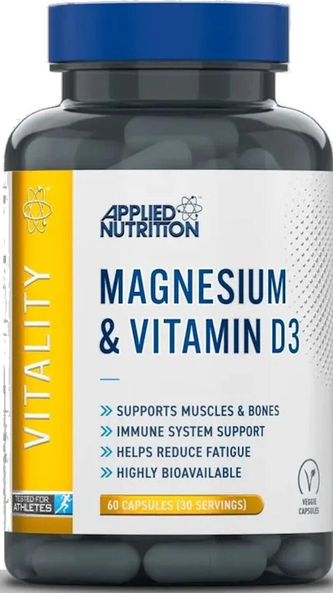Applied Nutrition Magnesium & Vitamin D3, 60 Kapseln