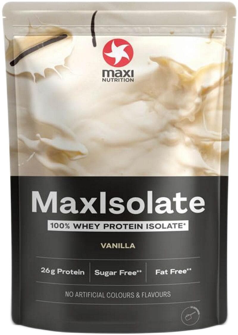 MaxiNutrition MaxIsolate 100% Whey Protein Isolate, 1000 g Beutel, Vanilla