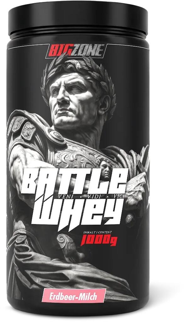 Big Zone Battle Whey, 1000 g Beutel, Erdbeer-Milch