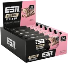 ESN Designer Protein Bar Box, 12 x 45 g Riegel, Strawberry Yogurt
