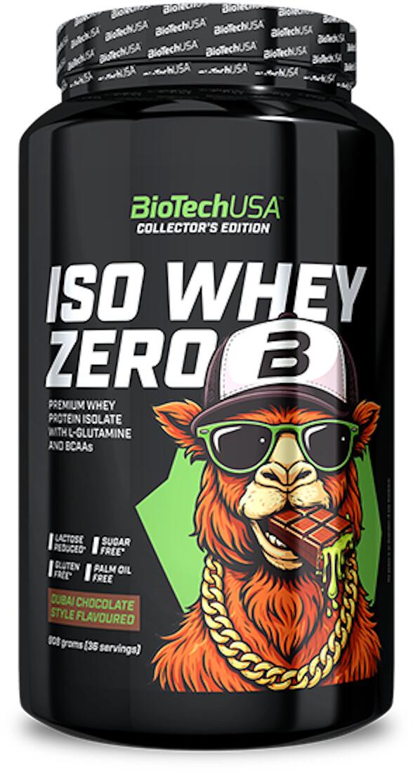 BioTech USA Iso Whey Zero, 908 g Dose, Dubai Chocolate Style (Limited Edition)