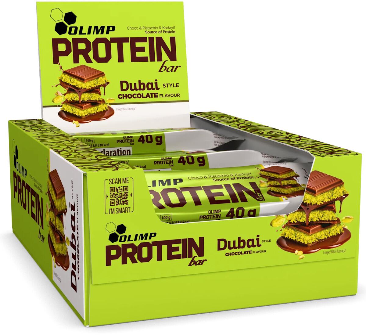Olimp Protein Bar, 25 x 40 g Riegel, Dubai Style – Chocolate