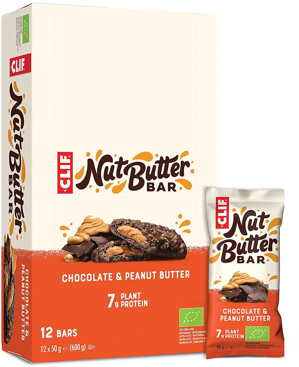 Clif Nut Butter Bar, 12 x 50 g Riegel, Chocolate Peanut Butter bei
