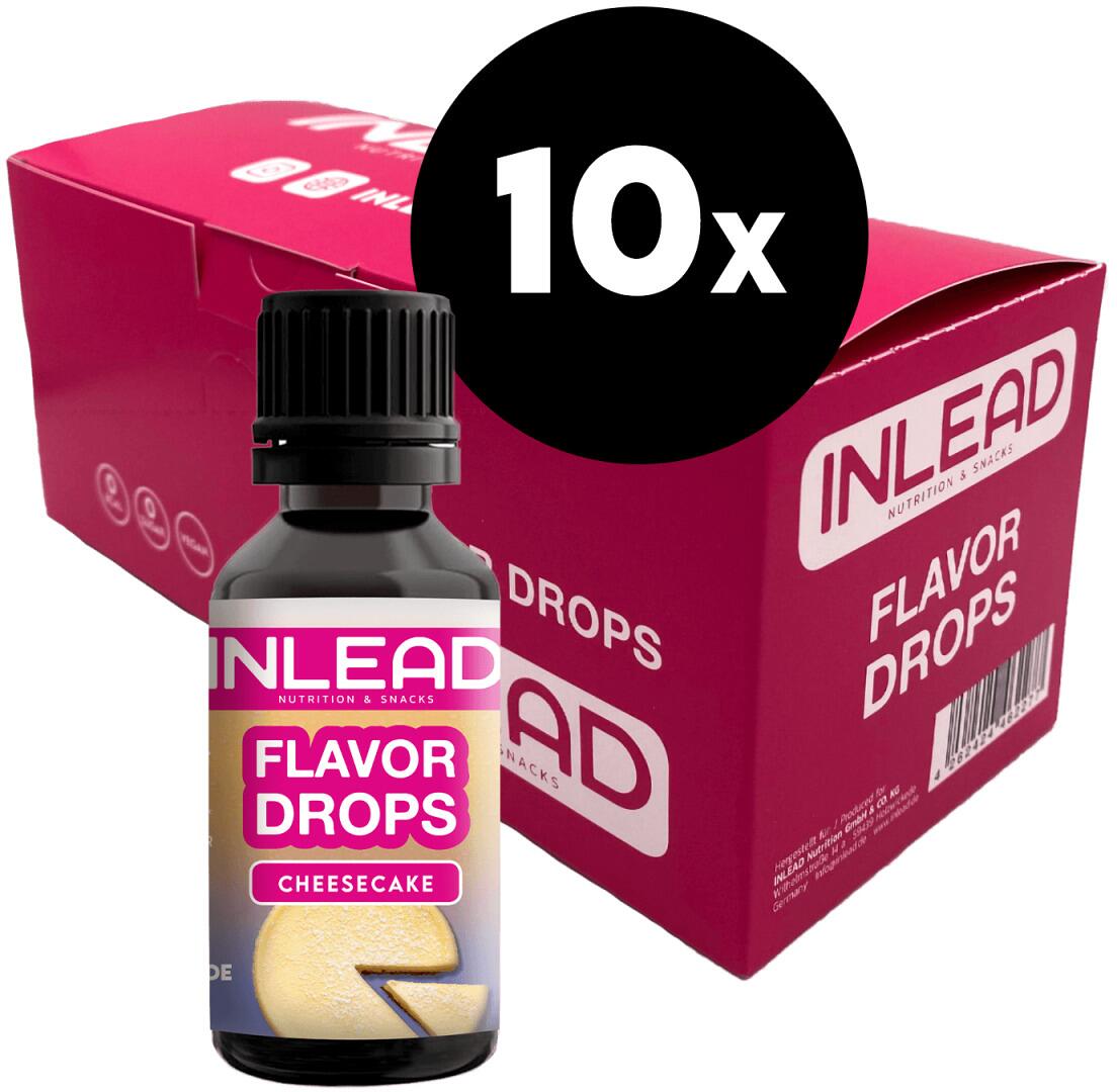 Inlead Flavor Drops, 10 × 30 ml Fläschchen, Cheesecake