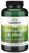 Swanson Chlorophyllin & Mint, 500 Kautabletten