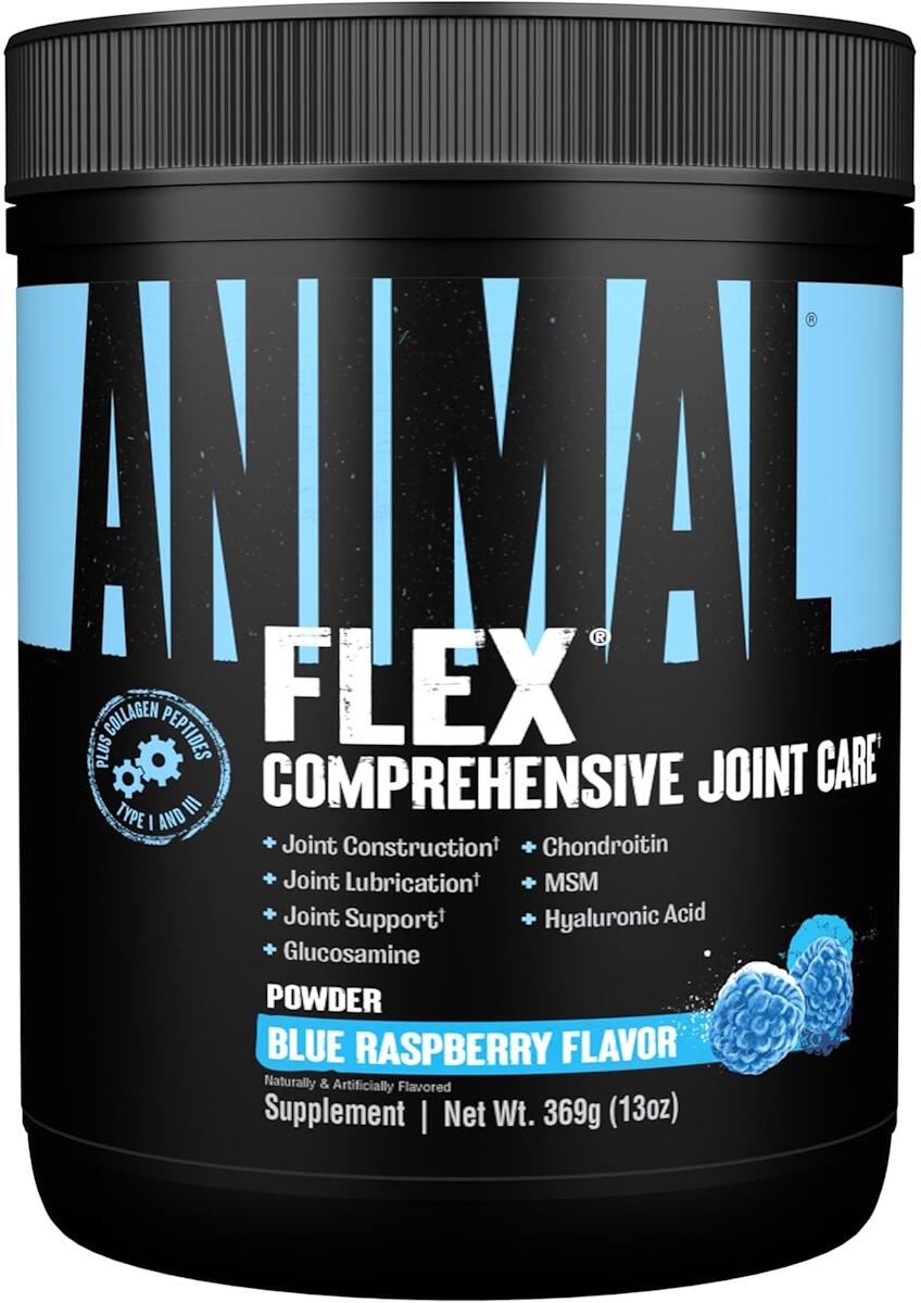 Universal Nutrition Animal Flex Powder, 369 g Dose, Blue Raspberry