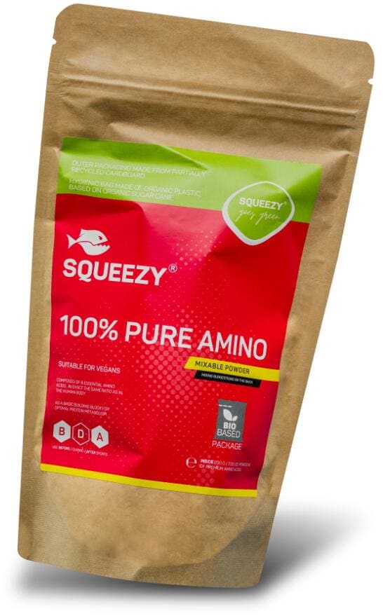 Squeezy 100% Pure Amino Powder, 200 g Beutel, Neutral