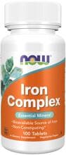Now Foods Iron Complex - Eisen, 100 Tabletten