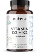 nutri+ Vitamin D3 + K2 Depot Tabletten, 120 Tabletten