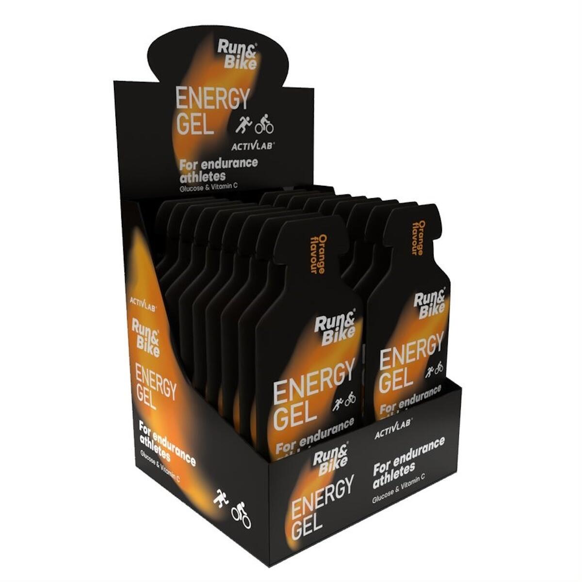Activlab Run & Bike Energy Gel, 18 x 40 g Beutel, Orange