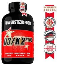 Powerstar Food D3 / K2 PLUS Calcium & Magnesium, 120 Kapseln