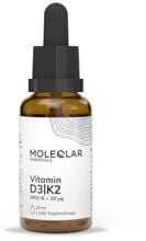 MoleQlar Vitamin D3 K2 Tropfen, 20 ml Fläschchen