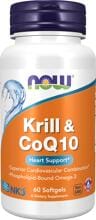 Now Foods Krill & CoQ10, 60 Softgels