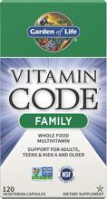 Garden of Life Vitamin Code Family, 120 Kapseln