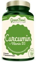 GreenFood Nutrition Curcumin + Vitamin D3, 60 Kapseln