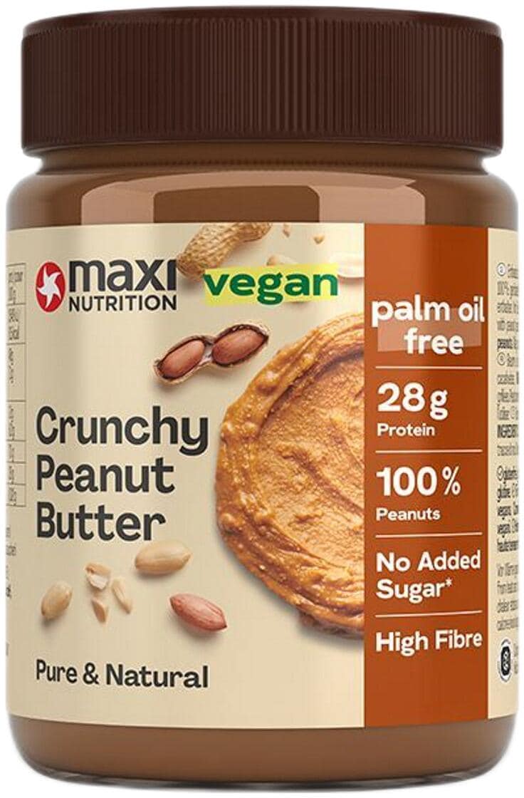 MaxiNutrition Peanut Butter, 350 g Glas, Crunchy
