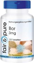 fair & pur Bor (3 mg), 120 Tabletten Dose