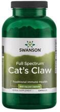 Swanson Cat's Claw 500 mg, Kapseln