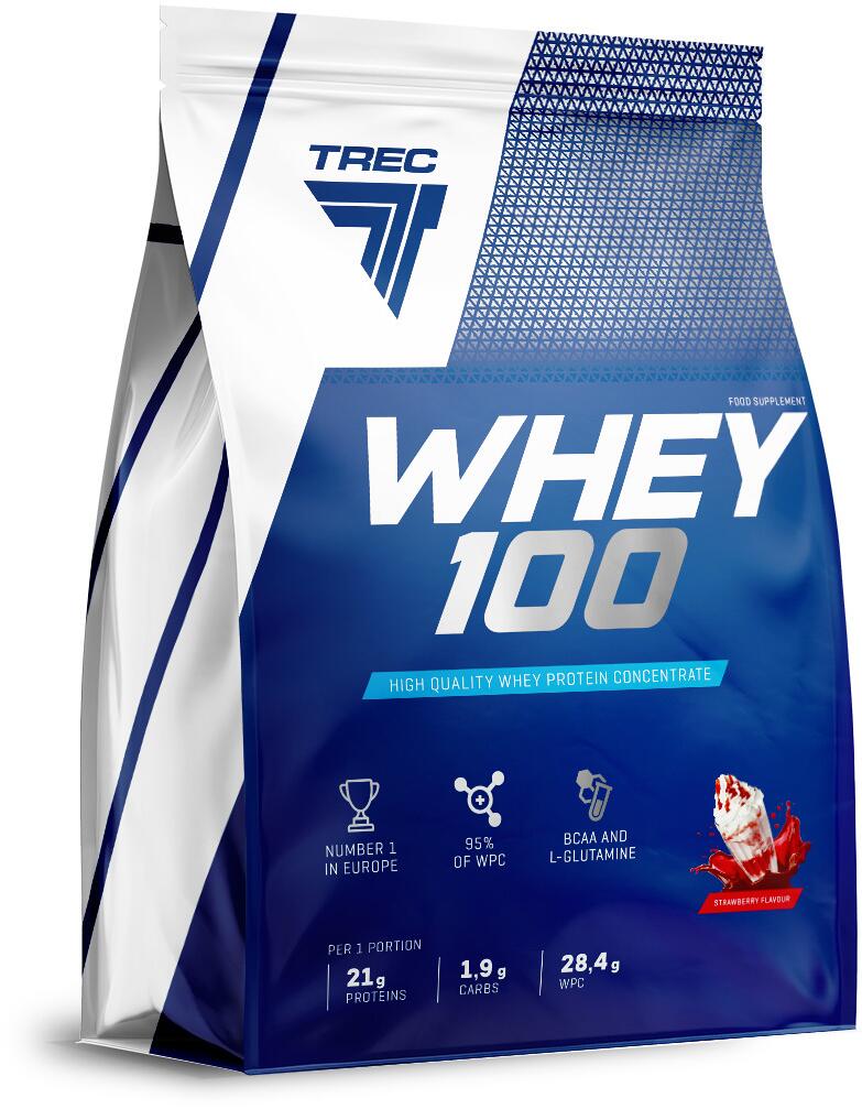 Trec Nutrition Whey 100, 2275 g Beutel, Strawberry