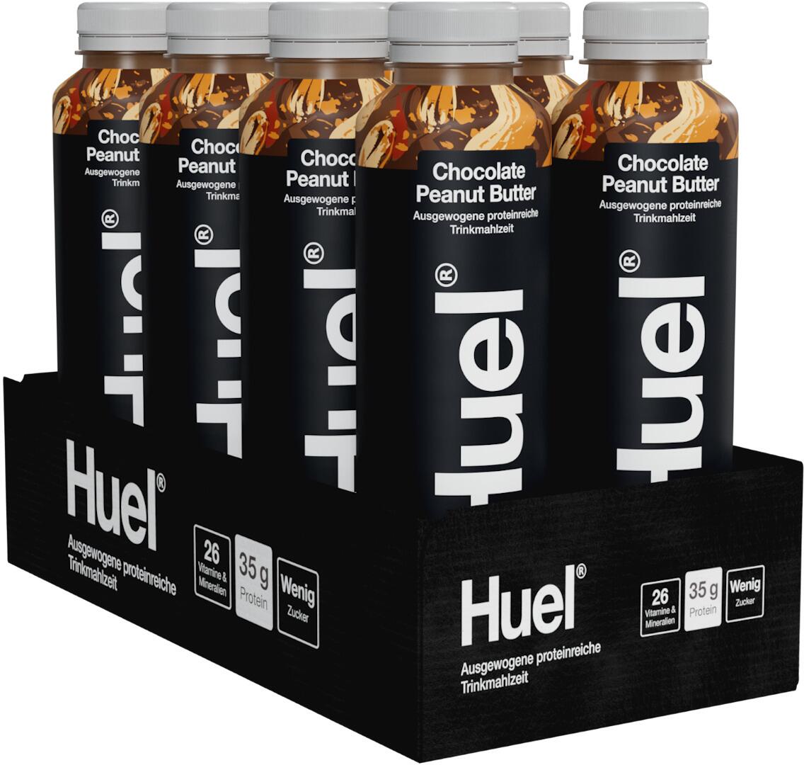 Huel Trinkmahlzeit - Black Edition, 8 x 500 ml Flasche (inkl. 2,- Euro Pfand), Chocolate Peanut Butter