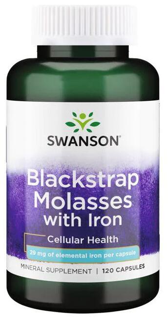 Swanson Blackstrap Molasses with Iron 29 mg, 120 Kapseln bei Metasport