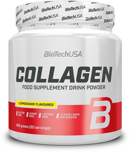 BioTech USA Collagen, 300 g Dose, Lemonade