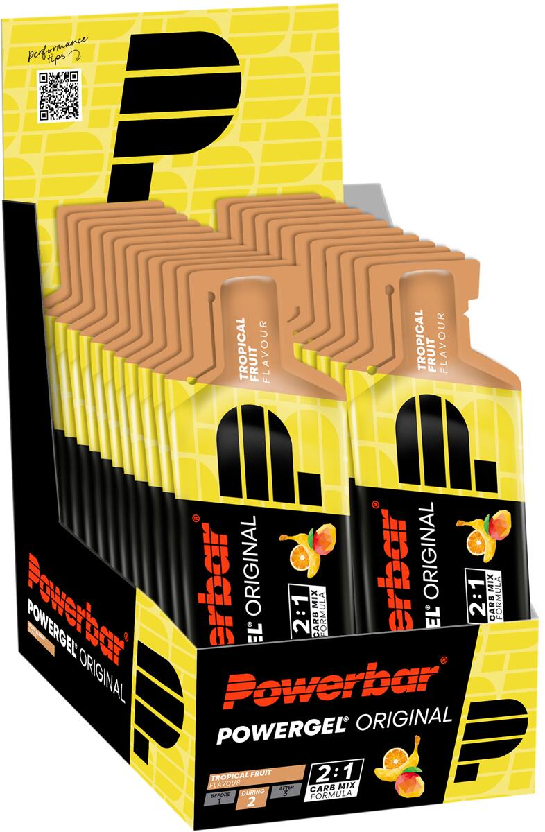 PowerBar Powergel Original, 24 x 41 g Beutel, Tropical Fruit