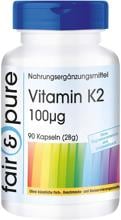 fair & pure Vitamin K2 (100 µg), 90 Kapseln Dose