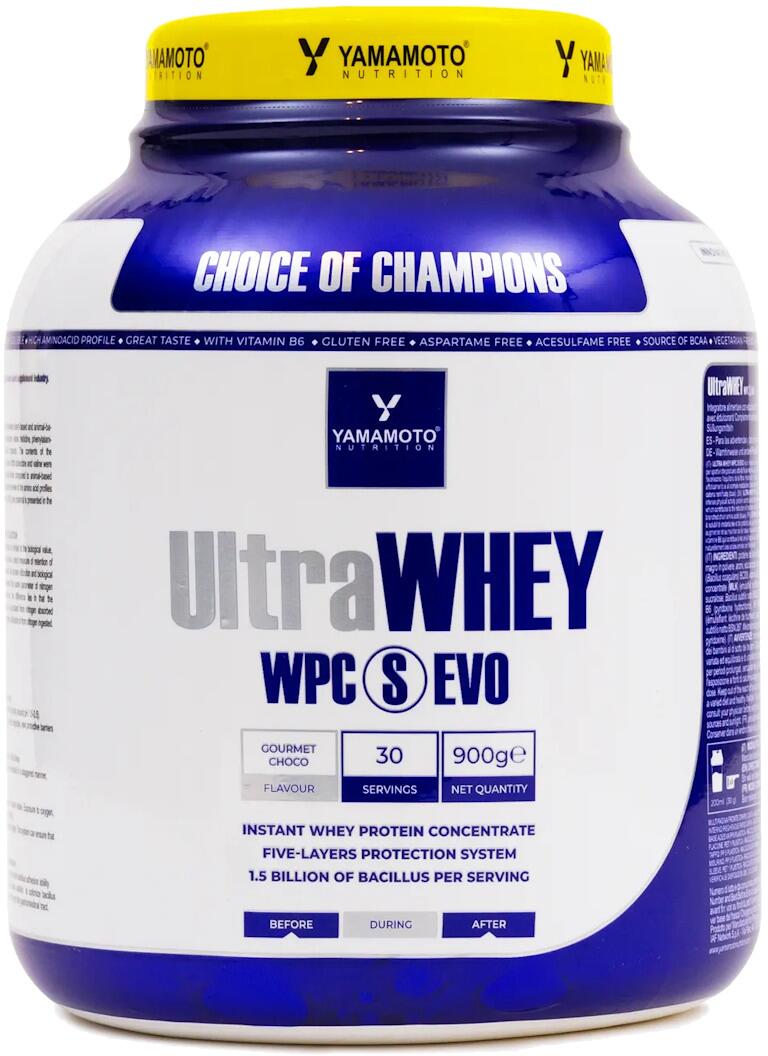 Yamamoto Nutrition Ultra Whey WPC S EVO, 900 g Dose, Plätzchen
