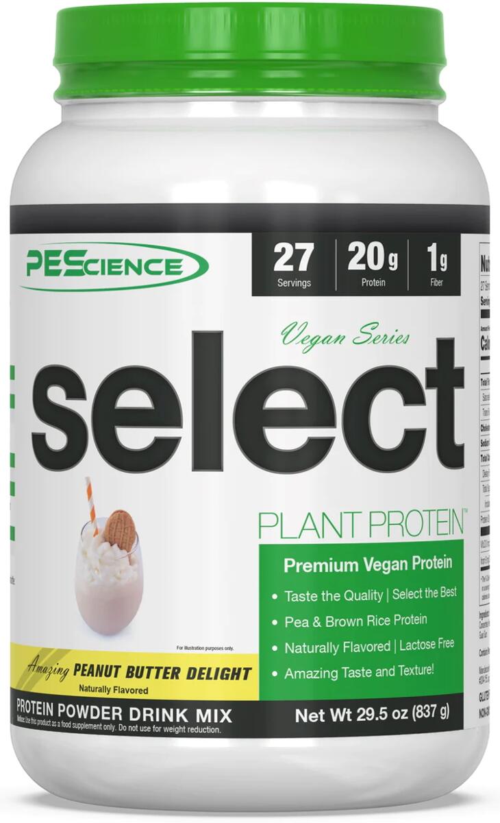 PEScience Select Protein Vegan Series, 837 g Dose, Peanut Butter