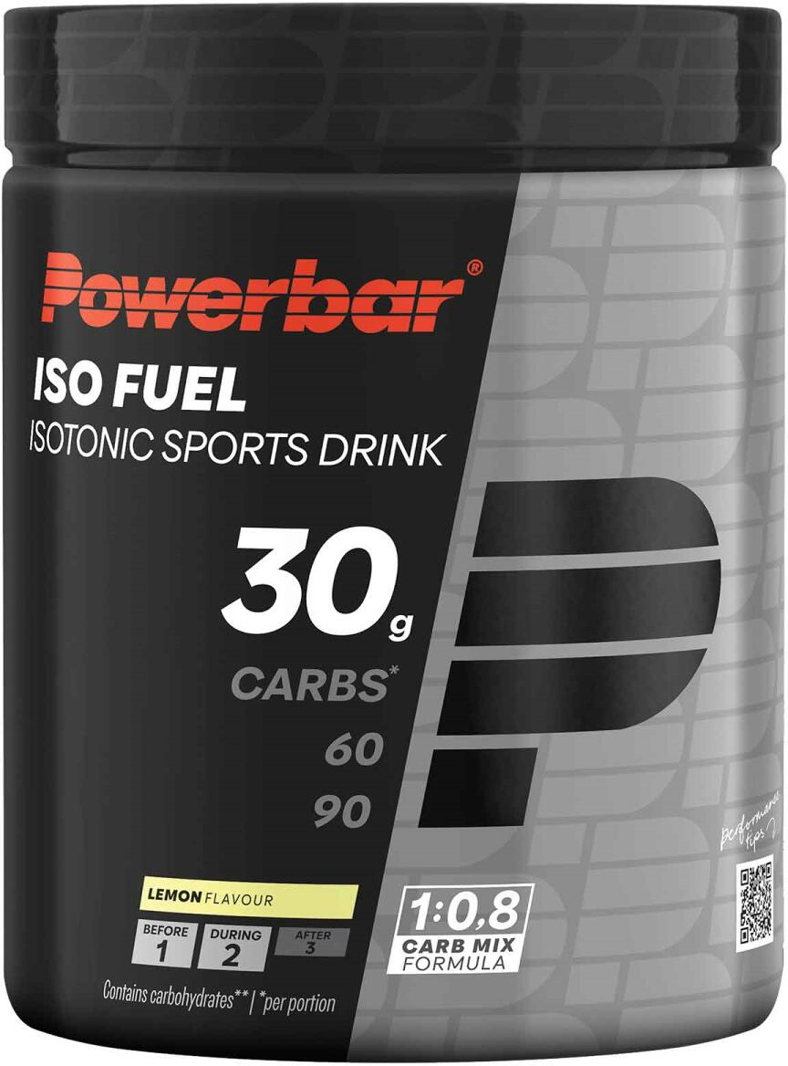 PowerBar Iso Fuel Isotonic Sports Drink, 608 g Dose, Lemon