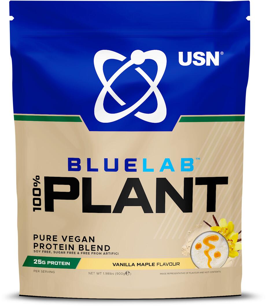 USN BlueLab 100% Plant Protein, 900 g Beutel, Vanilla Maple