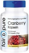 fair & pure Cranberry Kapseln, 120 Kapseln Dose