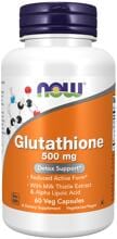 Now Foods Glutathione 500 mg + Milk Thistle Extract & Alpha Lipoic Acid, 30 Kapseln