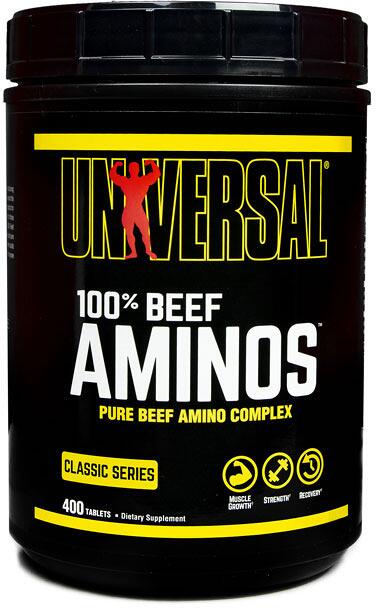 Universal Nutrition Beef Amino, 400 Tabletten Dose, Standard