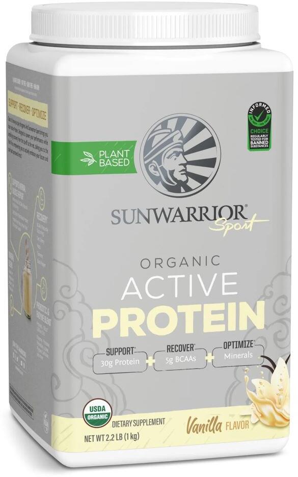 Sunwarrior Active Protein Organic, 1000 g Dose, Vanilla