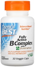 Doctor's Best Fully Active B-Complex with Quatrefolic, Kapseln