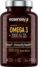 Essensey Omega 3 + 2000 IU D3, 90 Kapseln